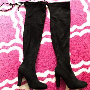 Windsor/Forever black over-the knee or slouchy boots